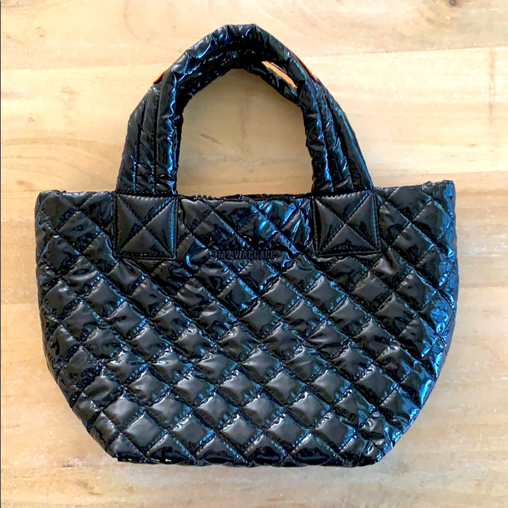 MZ Wallece MINI metro tote black lacquer